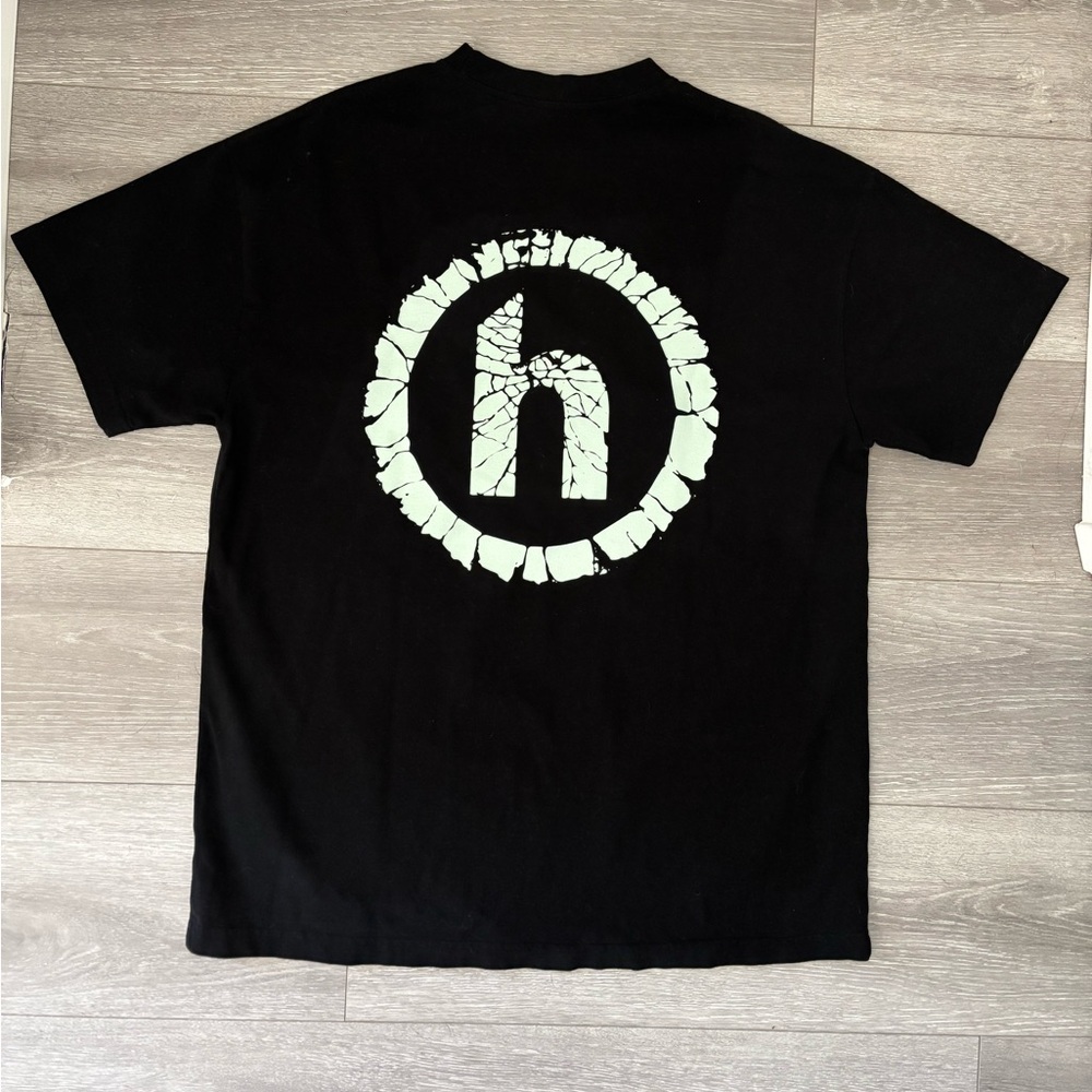 Hidden NY Black, White Logo T-Shirt – Size L
